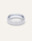 Tungsten Carbide Brushed Step Edge Band