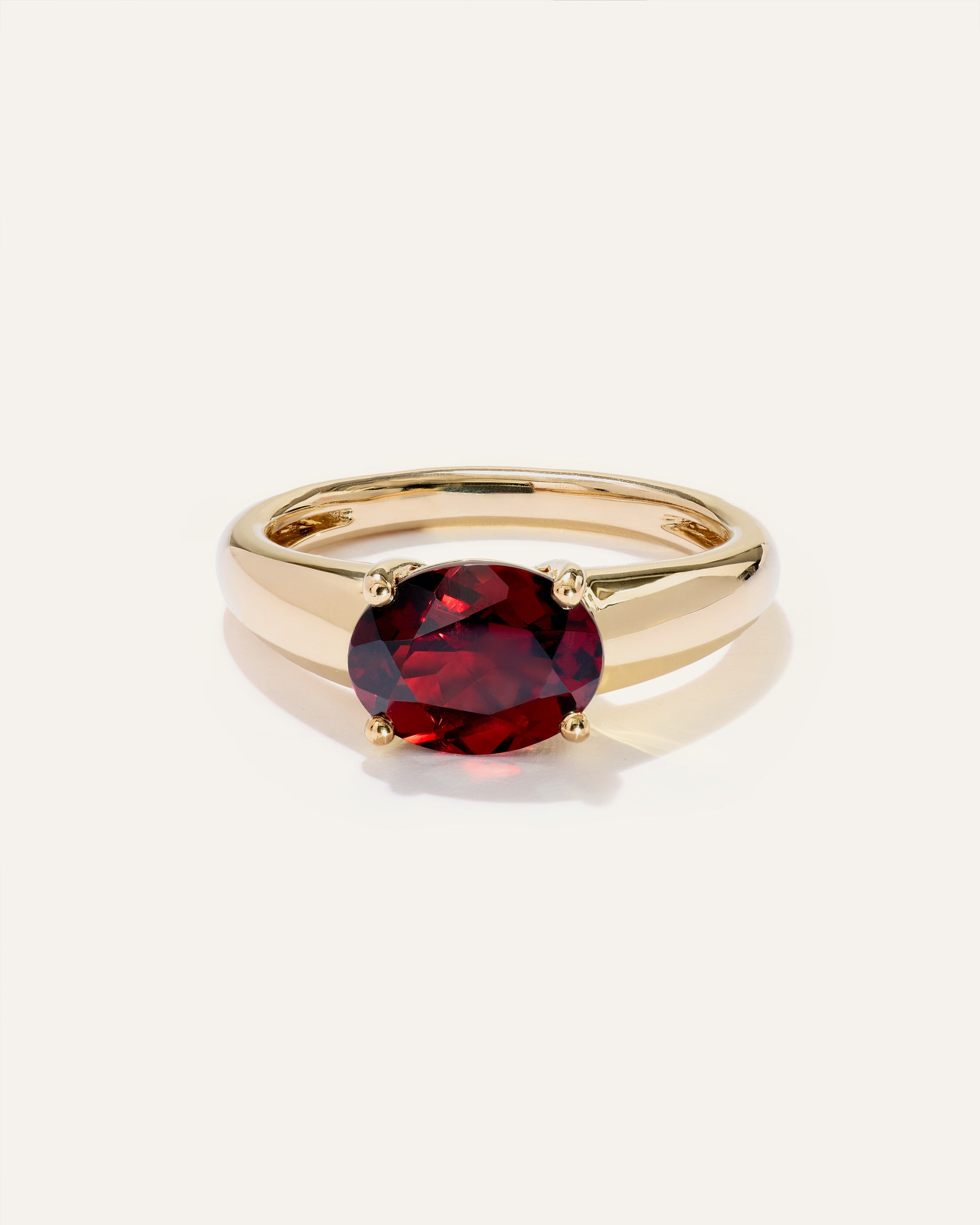 14K Gold Gemstone Vintage Inspired Ring