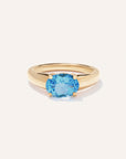 14K Gold Gemstone Vintage Inspired Ring
