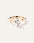 Lab Grown Diamond Marquise Comfort Fit Engagement Ring
