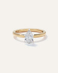 Lab Grown Diamond Pear Comfort Fit Engagement Ring