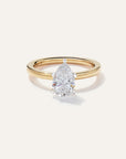 Lab Grown Diamond Pear Comfort Fit Engagement Ring