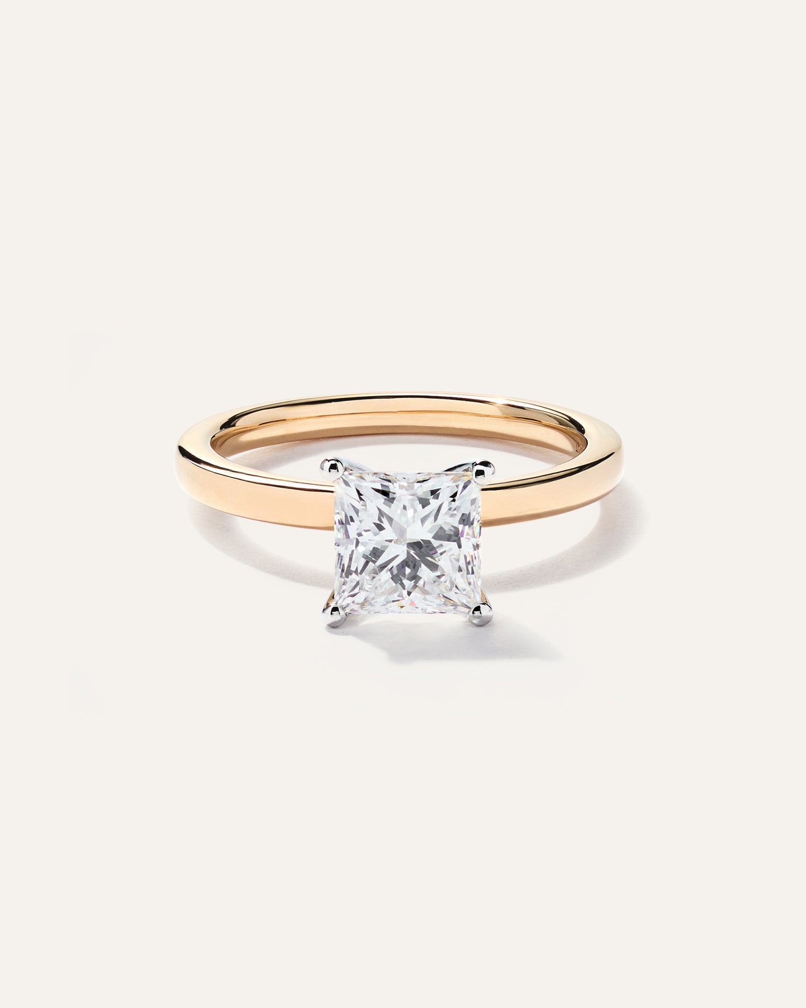 Lab Grown Diamond Princess Comfort Fit Engagement Ring