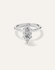 Lab Grown Diamond Marquise Comfort Fit Engagement Ring