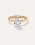 Lab Grown Diamond Pear Comfort Fit Engagement Ring