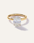 Lab Grown Diamond Oval Comfort Fit Engagement Ring