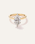 Lab Grown Diamond Marquise Comfort Fit Engagement Ring