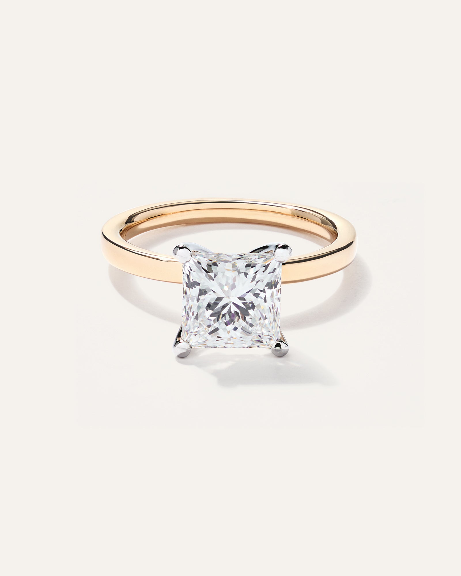 Lab Grown Diamond Princess Comfort Fit Engagement Ring