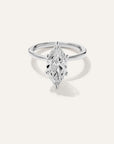 Lab Grown Diamond Marquise Comfort Fit Engagement Ring