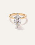 Lab Grown Diamond Marquise Comfort Fit Engagement Ring