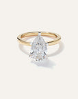 Lab Grown Diamond Pear Comfort Fit Engagement Ring
