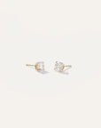 14K Gold Lab Grown Diamond Solitaire Studs