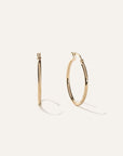 14K Gold Tube Hoops