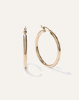 14K Gold Tube Hoops