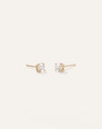14K Gold Lab Grown Diamond Solitaire Studs