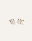 14K Gold Lab Grown Diamond Solitaire Studs