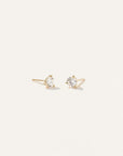 14K Gold Lab Grown Diamond Martini Studs