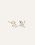 14K Gold Lab Grown Diamond Martini Studs