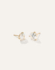 14K Gold Lab Grown Diamond Martini Studs